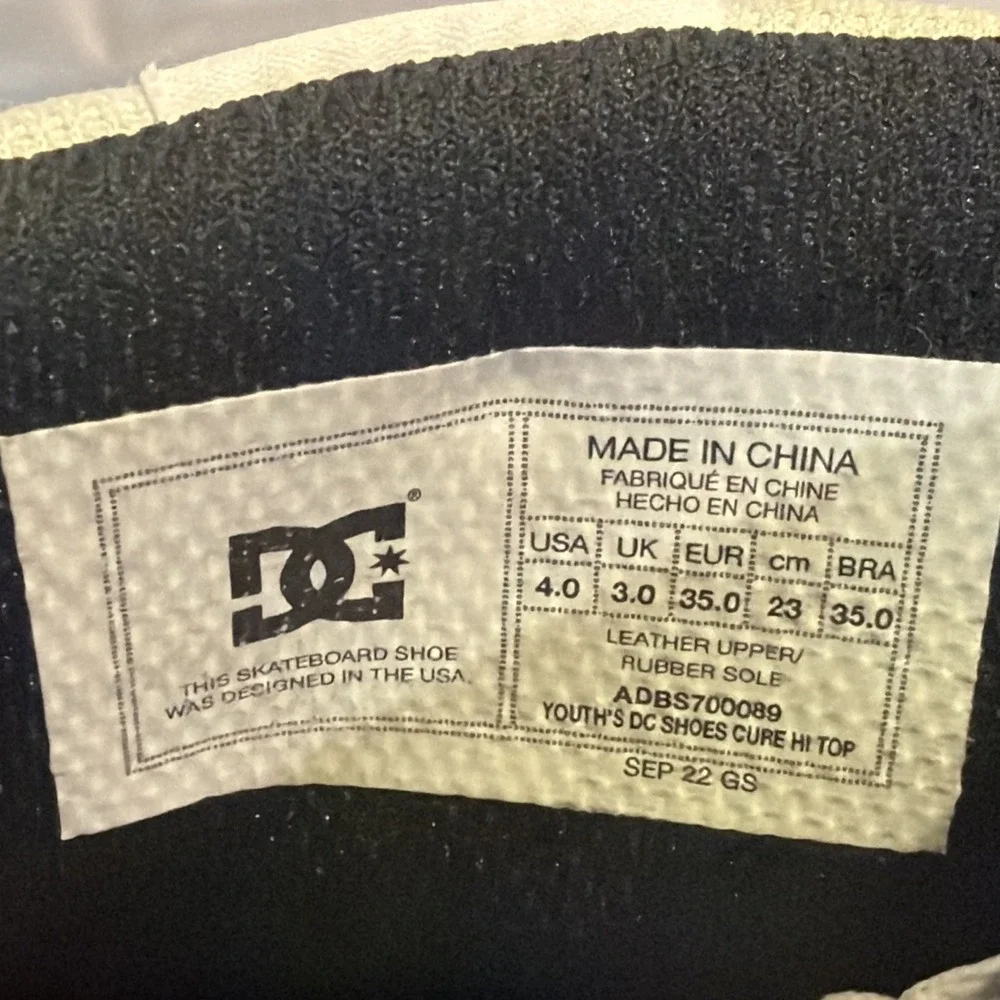 NEW Men's DC Shoes Cure High Top Blue‎ And Black Size 10.5